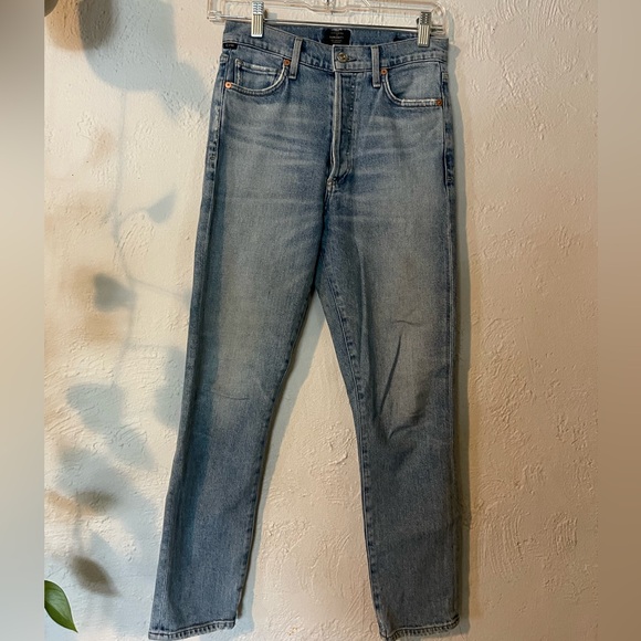 Citizens Of Humanity Denim - Citizens Of HumanityOlivia Crop Light Blue High Rise Slim Jeans